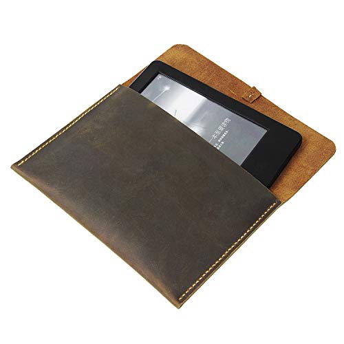 Distressed Leather Kindle Paperwhite Cover Case Vintage Retro Cow Leather Sleeve Case Cover for Kindle Voyage