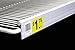 FFR Merchandising 4405757101 Data Strip Label Holder for Double Wire Shelf, White (Pack of 65)