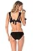 Becca by Rebecca Virtue Women's Electric Current Banded Triangle Bikini Top