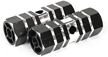 CHOP MALL BMX Mountain Sport Cycling Bike Bicycle Aluminum Alloy Foot Pegs Black or Red (Black)