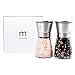 Stainless Steel Salt & Pepper Grinder Set with Stand - Adjustable Ceramic Rotor | Glass Body | Stainless Steel Stand | Salt Mill and Pepper Mill | Kitchen Tool