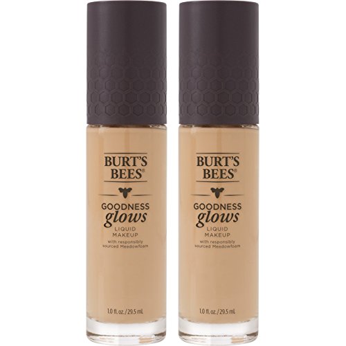Burt s Bees Goodness Glows Liquid Foundation, Natural Beige, 1.0 Ounce, Pack of 2