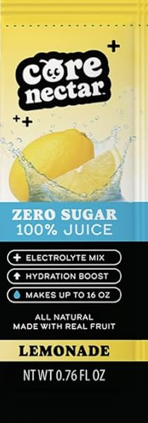 ZERO SUGAR, ELECTROLYTE MIX – LEMONADE HYDRATION PACKETS...