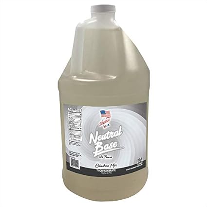 Amazon Com Neutral Cocktail Base Slushie Mix 1 Gallon 128 Oz Yields Approximately 96 12oz Servings Mixing Ratio 5 Water To 1 Product Mix Slushie Syrup Base Grocery Gourmet Food