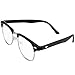 Vintage Retro Classic Half Frame Horn Rimmed Clear Lens Glasses, Marrywindix Fashion Unisex Computer Glasses Frame