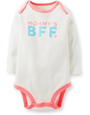 Carters Baby Clothing Outfit Long Sleeve Bodysuit White Mommy's BFF
