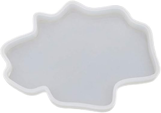 Qiulip Irregular Coaster Cup Mat Mold Manual Mirror UV Resin Table Decoration DIY Crystal Epoxy Molds