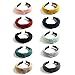 Kisslife 10 Pack Wide Headbands Knot Turban Headband Hair Band Elastic Plain Fashion Hair Accessories for Women and Girls, Children 10 Colors