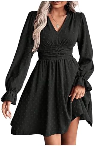 twist front long sleeve velvet fit & flare dress Vince Camuto Velvet Twist-Front Dress