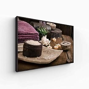 Floating Framed Canvas Wall Art for Living Room, Bedroom Spa Theme Canvas Prints for Home Decoration Ready to Hang - 16x24 inches