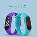 Yunanwa 10 Pack Upgraded White LED Touch Screen Jelly Gel Silicon Bracelet Wrist Watches Band Sports Set