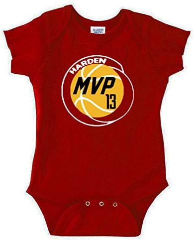 JM Shirts Red Houston Harden Harden MVP Baby 1 Piece