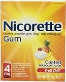 Nicorette Gum 100-pk. - Fruit (4 mg)
