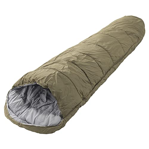 BUNDOK(バンドック)マミー型 シュラフ BDK-61 寝袋 適応温度-5℃ キャンプ 長さ220cm 幅90cm サンドベージュ シングル
