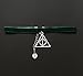Efivs Arts 200pcs Triangle Silver Deathly Hallows Charms Pendants 13mm