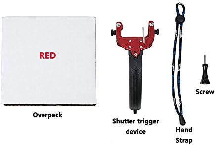 Snail Shop CNC Aluminum Hand-held Convenient shooting self-timer shutter For GOPRO Hero3+/4(Red)