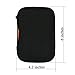GLCON Portable External Hard Drive Case for Passport Small Travel Carrying Case with Mesh Pocket for Power Bank - Shockproof Eva Storage Organizer for Cell Phone, Bluetooth Earpiece