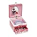 Jewelkeeper Musical Jewelry Box with Dancing Ballerina, Ballerina and Flower Design, Girl's Storage Case, Swan Lake Tune