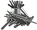 12-Pack Professional Nail Files: Double-Sided 180/240 Grit Emery Boards for Natural, Acrylic, Poly, and Gel Nails - Washable Black Manicure Tools Set by JPACO