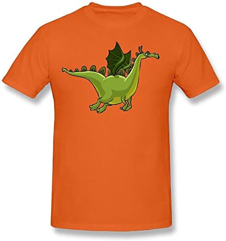 George Oy Men's T-Shirt Green Dinosaurs Short Sleeve Casual O-Neck Tees for Adults Men