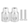 Motorfiets stuurheffer, lift stuur riser 22 mm aluminiumlegering voor motorfiets default zilver