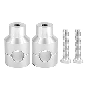 Motorfiets stuurheffer, lift stuur riser 22 mm aluminiumlegering voor motorfiets default zilver