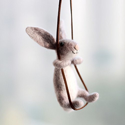 Artec360 Rabbit Needle Felting Kits 4" - Needles, Finger Guards, Foam Mat, Instructions