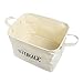 Lukher Cotton Storage Basket Bin and Organizer with Handles for organizing the Nursery,Beauty Products,Office Supplies,Gift Baskets,Baby Toys,Kids Toys,Baby Clothing