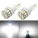 Alla Lighting Xtreme Super Bright 168 194 LED Lights Bulbs T10 Wedge 3014 18-SMD 12V W5W 2825 LED Bulbs Replacement for Cars Trucks Interior Dome Map Trunk Courtesy License Plate Lights, Xenon White