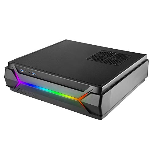Silverstone-SST-RVZ03B-ARGB-Carcasa-de-Ordenador-Escritorio-Negro-Caja-de-Ordenador-Escritorio-PC-De-plstico-Acero-Mini-DTXMini-ITX-Negro-RojoVerdeAzul