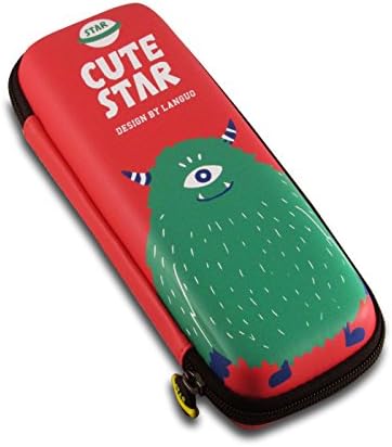 Green Monster Fashion Fancy Multifunction Stationary School Office Supply Organizer Pencil Case Bag Pink Monter