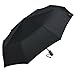 Umenice Automaitc Travel Umbrella Windproof with 210t Fabric Black