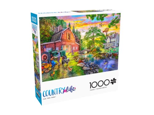 Buffalo Games - Dominic Davison - Oak Tree Farm - 1000 Piece Jigsaw Puzzle for Adults Challenging Puzzle Perfect for Game Nights - Finished Puzzle Size is 26.75 x 19.75