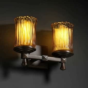 Justicia diseño gla-8532 – 16-whtw-nckl-gu24 Deco – dos opciones de luz