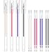 Blulu Heat Erasable Fabric Marking Pens with 8 Refills for Tailors Sewing, and Quilting Dressmaking, 4 Colors Heat Erasable Pens for Various Colors of Fabrics (12)