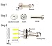 FUNJIA Unleaded Stainless Steel Wall-Mount Bath Robe Towel Hook, Brushed Finish, 2.75-Inch, 4 Pieces