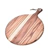 Acacia Hout Pizza Peel/Cutting Board/Serveerplateau, Pizza, Spatel Ronde Transfer Lade Bakplaat Taartlift voor het…