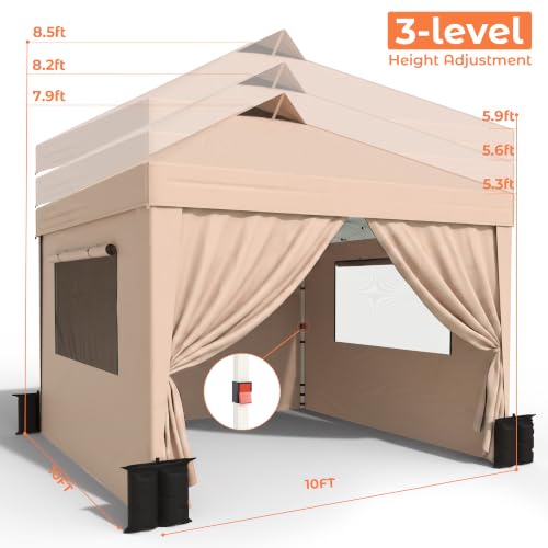 Yarvanta 10x10 Pop Up Canopy Review: Portable Gazebo Tent with Sidewalls & Mesh Windows image 25