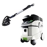 Festool P36571579 Planex Drywall Sander with CT 36 E 9.5 Gallon HEPA Dust Extractor