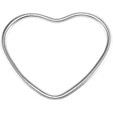 Kokoma Fashion Heart Cuff Bracelet for Women Minimalist Stainless Steel Hollow Hearts Large Cuffs Bangle Bracelets Statement Bangles Bohemian Jewelry