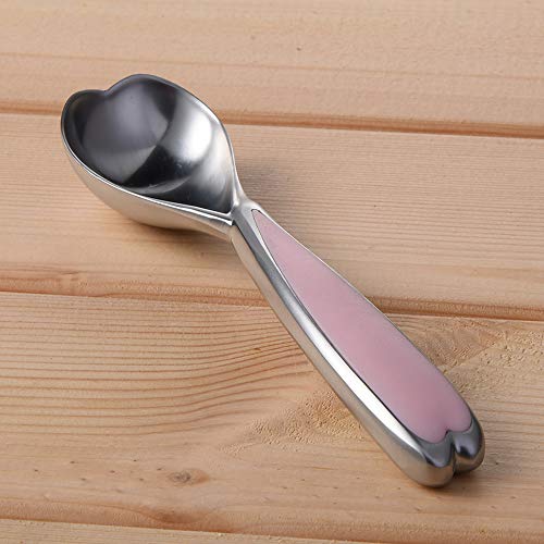 MYL Ice Cream Scoop,Comfortable Easy Grip Ergonomic Handle,Scooper Professional Kitchen Tool For Cookie Dough,Ice Cream,Pies,Dishwasher Safe (Pink)