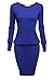 ACEVOG Casual Knit Sweater Dress Women's Crewneck Long Sleeve Bodycon Pencil Midi Dress Winter