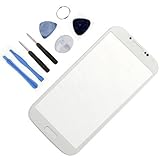 Honbay For Samsung Galaxy S4 SIV i9500 Generic Replacement Front Screen Glass Lens Cover White (LCD screen digitizer is not included) + Tools