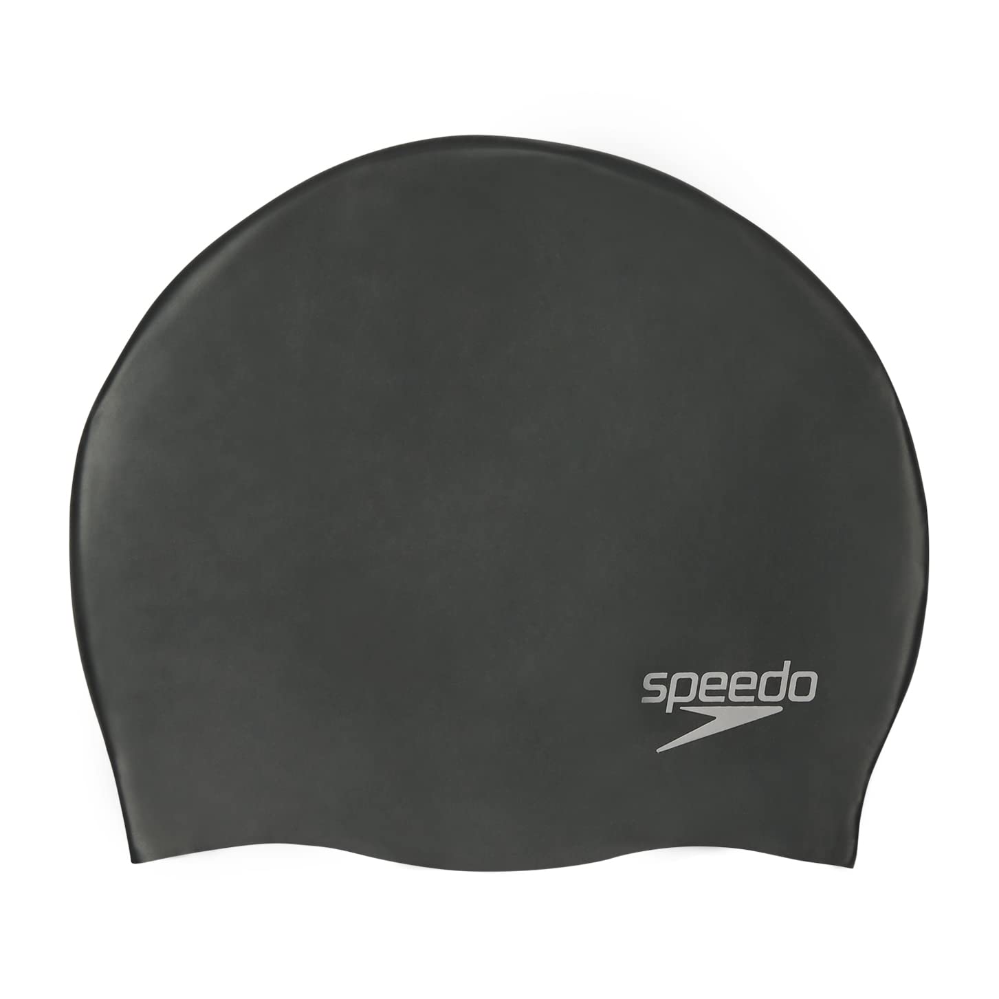 Speedo Unisex-Adult Plain Moulded Silicone Swimming Cap | Swim Essentials | Hair Protection Training Aids