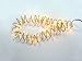 Starlite Creations Cordless 12FT Metallic Braided Garland, Gold, 36 LEDs Bundle Set