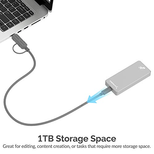 SABRENT Rocket Pro 1TB USB 3.1 Externe Aluminium SSD (SB-1TB-PRO) - Image 4