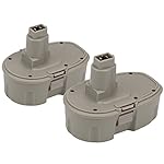 Topbatt 2Packs 18V 3.0Ah NI-MH Replacement Battery for Dewalt Cordless Tools DC9096 DE9039 DE9095 DE9096 DE9098 DW9095 DW9096 DW9098 DE9503