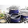 Blue-Diamond-Cookware-Set-Non-Stick-Aluminium-Cookware-Induction-Oven-Safe-Cookware-5-pcs-Blue Blue Diamond Cookware Diamond Infused Ceramic Nonstick 7 Piece Cookware Pots and Pans Set, PFAS-Free, Induction…