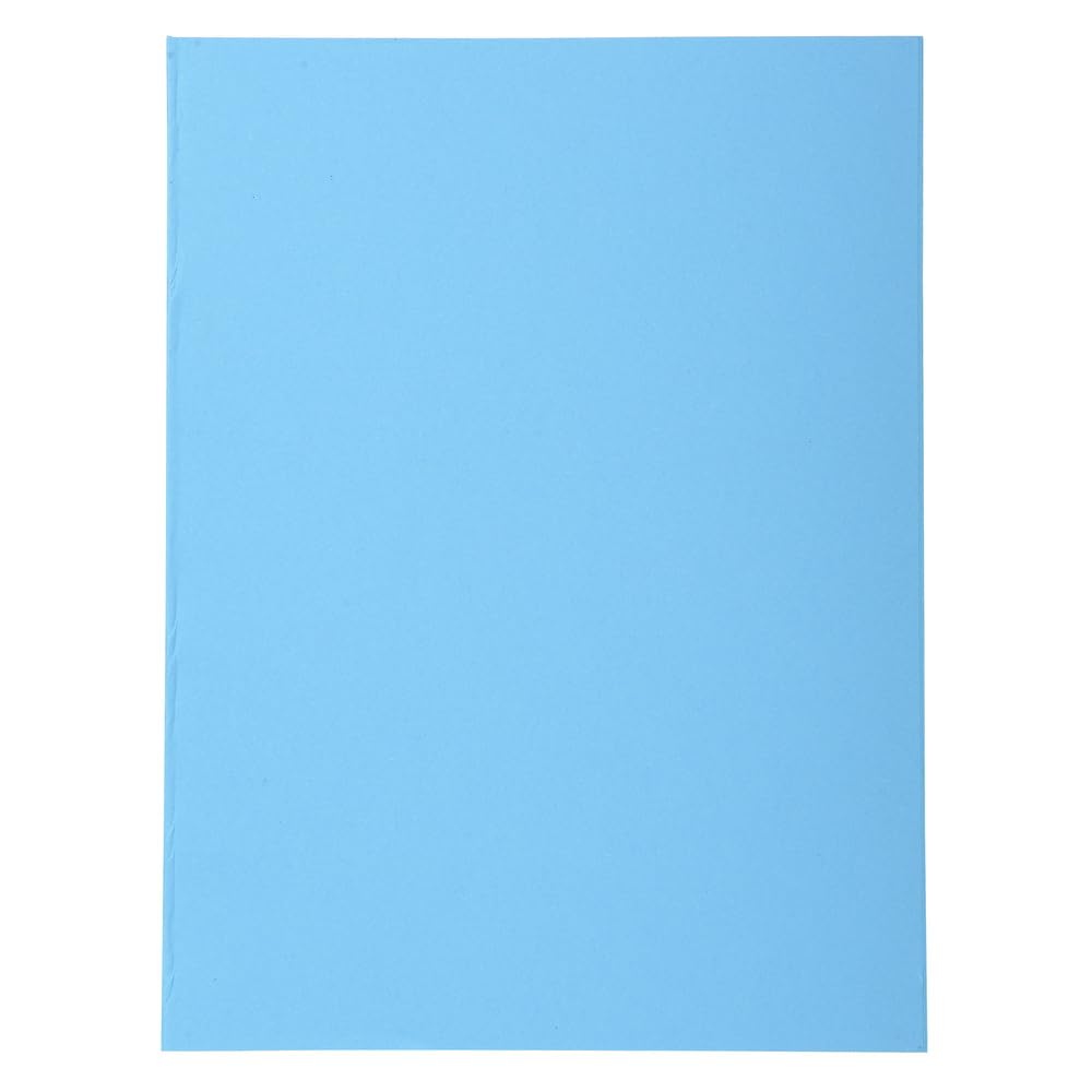 Exacompta - Ref 410010E - Forever Collection - Recycled Square Cut Folder - A4 (210 x 297mm), 220gsm Recycled Board, Blue Angel Certified - Bright Blue (Pack of 100)
