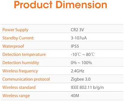 FANGYUN Smart Home Wasserlecksensor kabellos Hochwasserdetektor Wasserleck Erkennung Alarm Wasserstand berschreitet Standardalarm